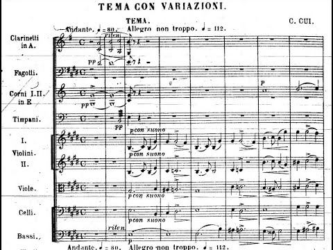 César Cui - Suite No.2 in E Major, Op.38