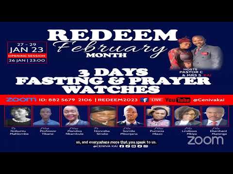 REDEEM THE MONTH OF FEBRUARY 2023  || MIDNIGHT PRAYER WATCH || SUNDAY, 29  JANUARY 2023