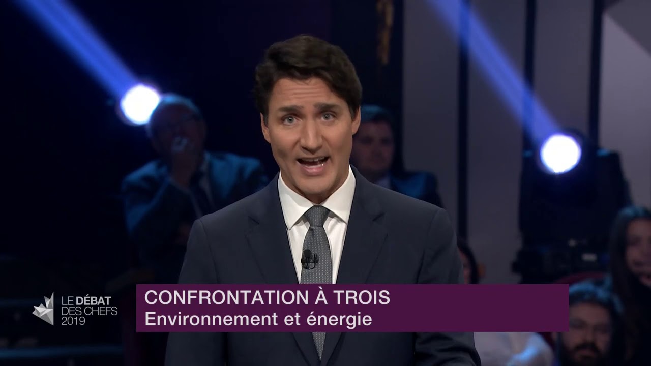Justin Trudeau, Yves-François Blanchet et Elizabeth May débattent sur le prix de la taxe carbone