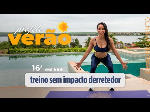 Treino SEM IMPACTO para emagrecer em casa - PROJETO VERÃO ☀️- Carol Borba