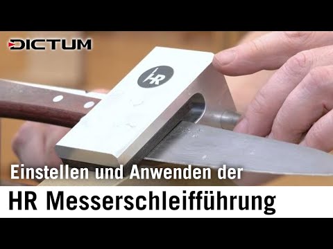 HR Messerschleifführung für Nassschleifsysteme - Einstellung und Anwendung #dictum #richtigschärfen