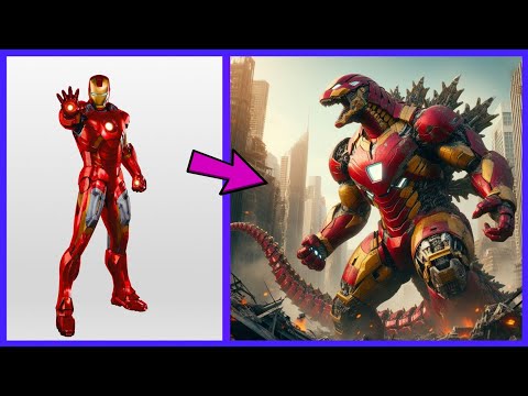 AVENGERS But GODZILLA VENGERS 🔥 All Characters (marvel & DC) 2024💥