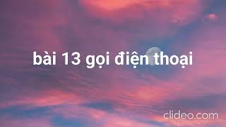 bài 13 gọi điện thoại