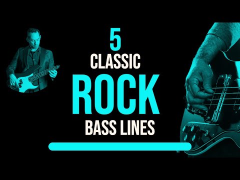 Five Classic Rock Bass Lines || Learn The Riffs (No.185)