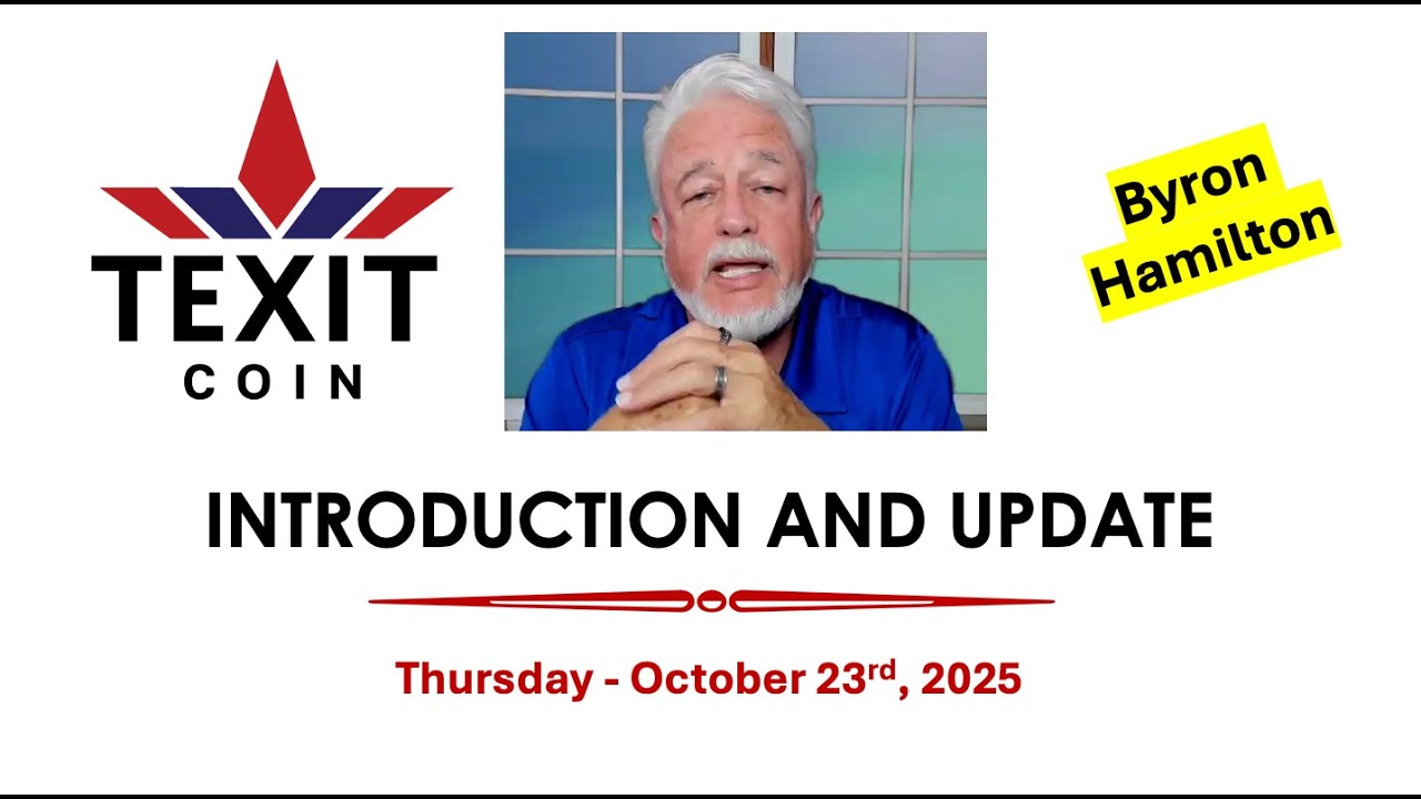 TexitCoin Intro with Byron Hamilton 10/23/25