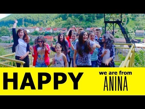 Pharrell Williams Happy - We are HAPPY in ANINA  [ROMANIA]
