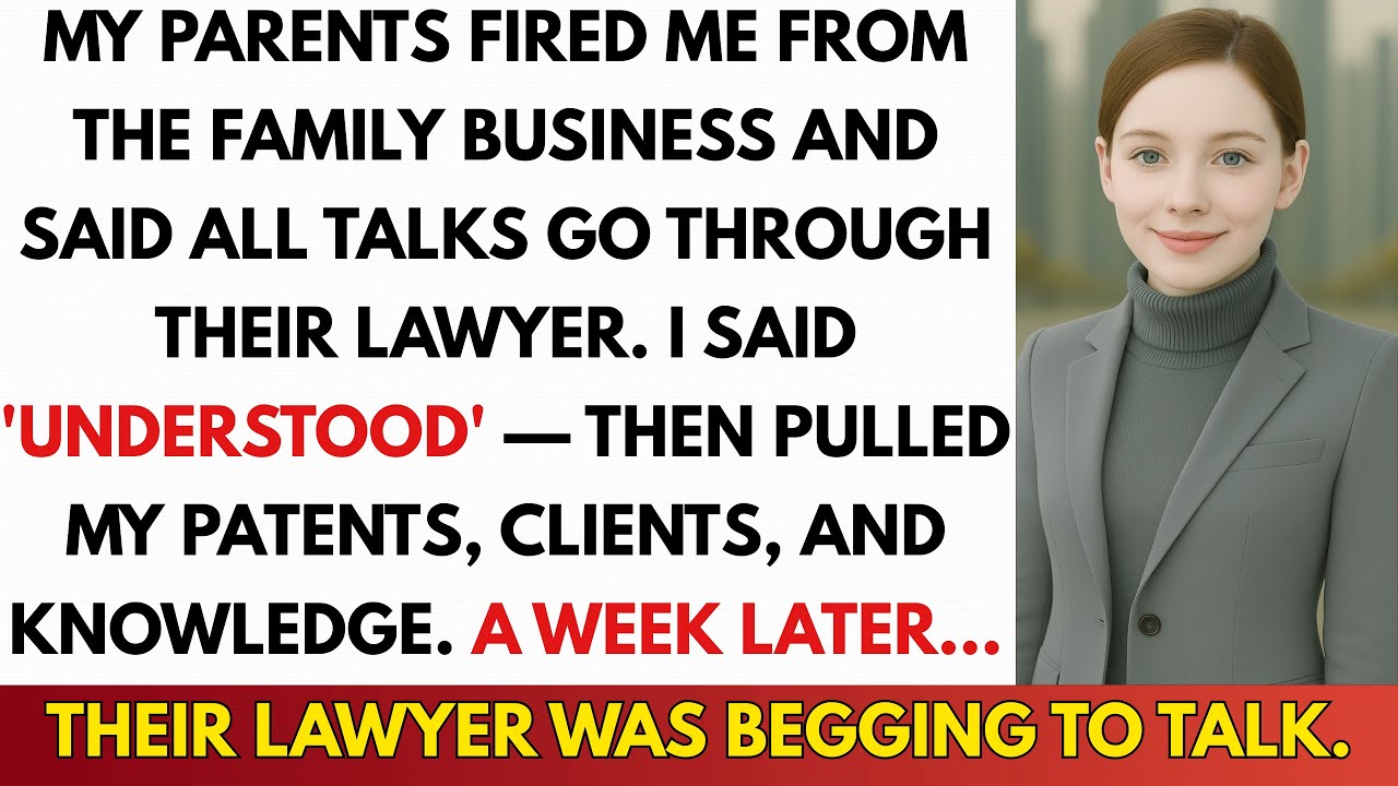 My Parents Said, “You’re Fired. From Now On, Contact The Company Lawyer.”I Replied, “Understood.”