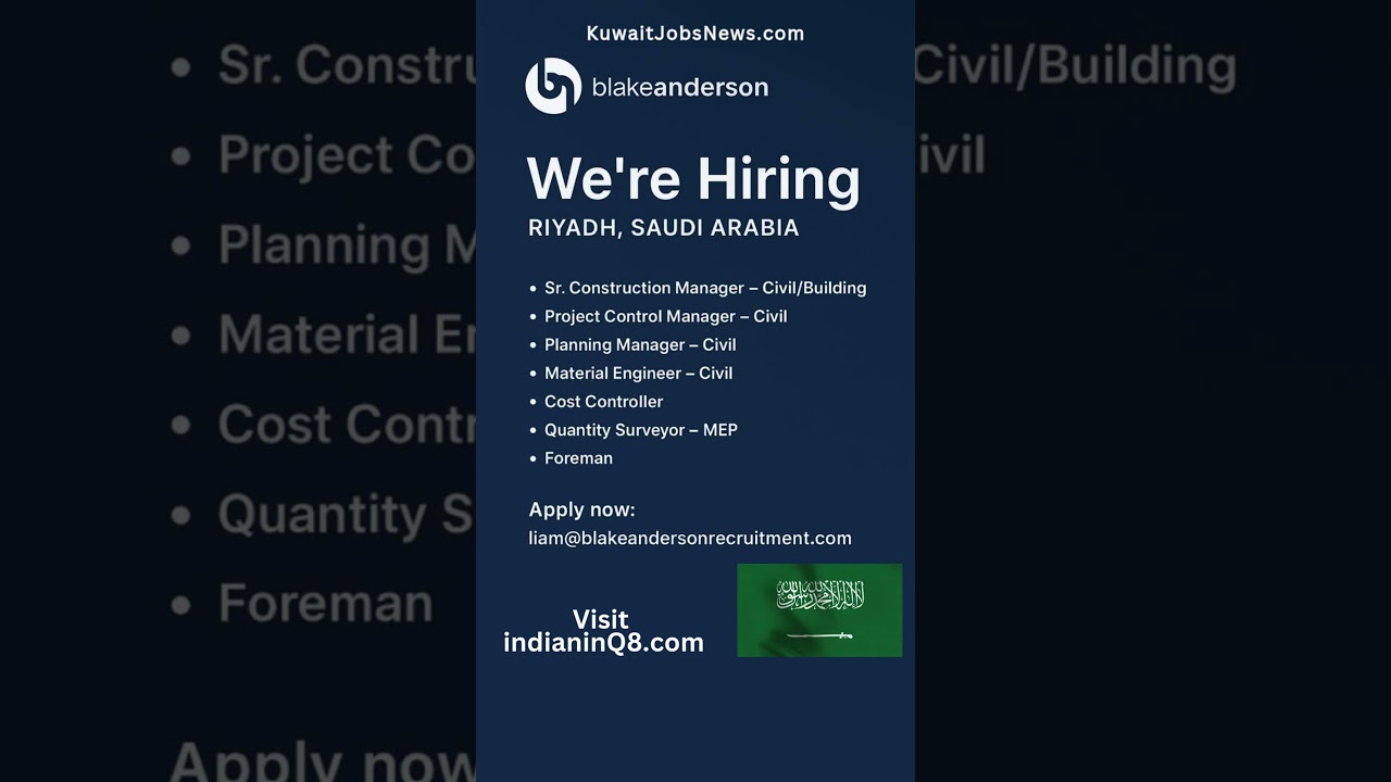 🚨 Urgent Hiring in Riyadh 🇸🇦 | Construction Jobs in Saudi Arabia 2025 | Apply Now!