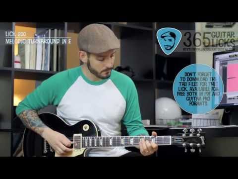 Lick 200/365 - Melodic Turnaround in E | 365 Guitar Licks Project