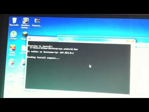 How to fix broken android player on downgraded Blackberry Playbook