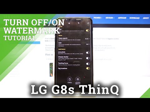How to Add Watermark in LG G8s ThinQ - Manage Signature Watermark Feature