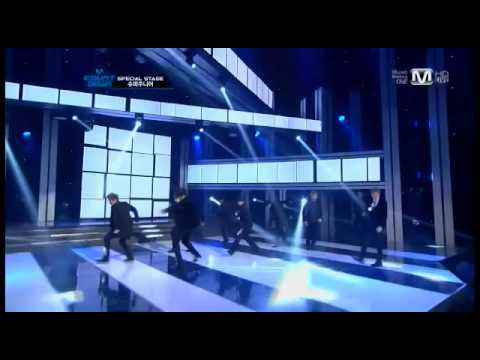 VCR + Bonamana (Special Ver.) (111208 Mnet M!Countdown) - Super Junior