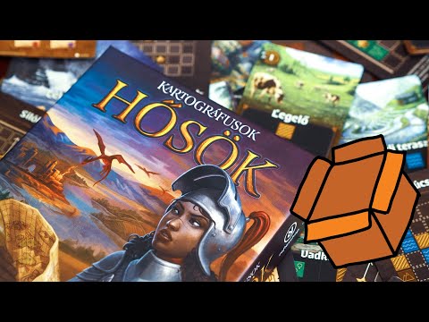 Kartográfusok - Hősök társasjáték  Unboxing - reflexshop