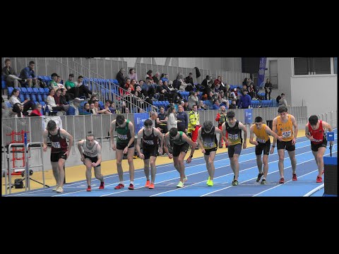(2023)..Irish University Athletics (IUAA) Indoor Championships.. Men's 3K - Video by Jerry Walsh