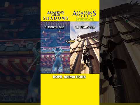 Assassin's Creed Shadows vs Assassin's Creed Syndicate - Rope Animations
