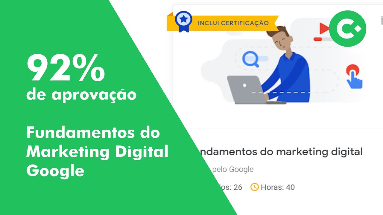 Fundamentos do marketing digital (Google) - Avaliação Final 40 Questões - 92% Aprovação