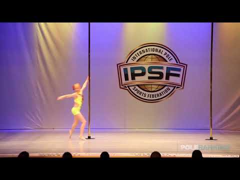 Novice Girls Janna Jacobs of the Netherlands - IPSF World Pole Sports Championships 2018