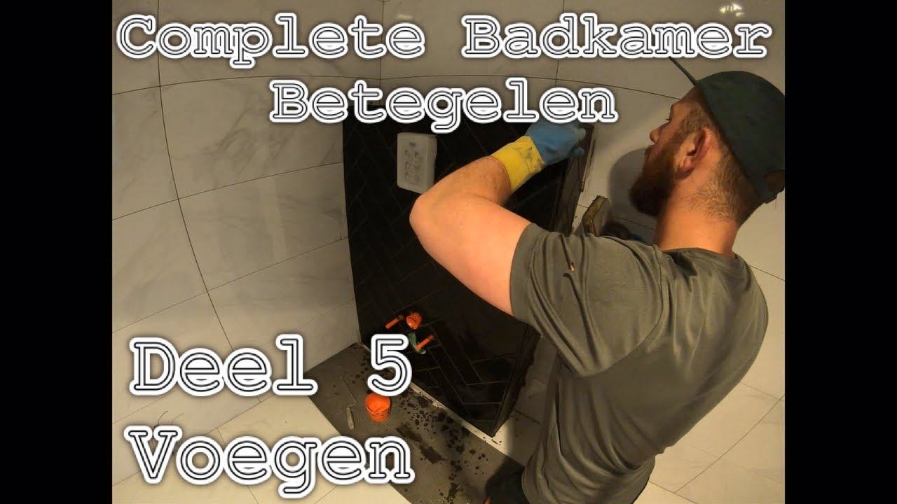Complete Badkamer Betegelen Deel 5 Voegen