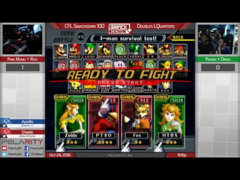 CFL Smackdown 100 Melee - King Momo + Ridz vs Krudo + Drew - Doubles Losers Quarters