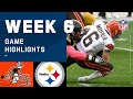 Browns vs. Steelers Week 6 Highlights | NFL 2020