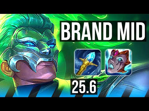 BRAND vs TWISTED FATE (MID) | 800+ games, 10/5/17 | NA Master | 25.6
