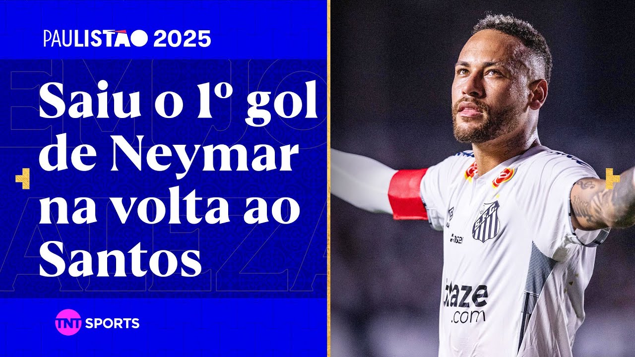 NEYMAR FAZ JOGADA COM DRIBLE DE LETRA, SOFRE PÊNALTI E BATE COM PERFEIÇÃO CONTRA O ÁGUA SANTA