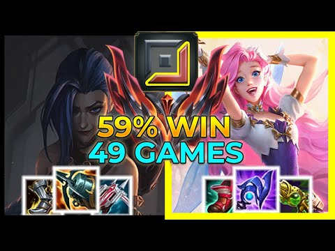 【 59 % Win Seraphine 】vs Jinx - BOTTOM - GRANDMASTER - League of Legends Elite Gameplay