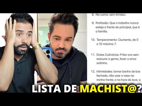 FERNANDO E SUA LISTA DE MULHER IDEAL