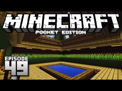 Let's Play Minecraft PE - Ep.49 : Survival Lab Greenhouse