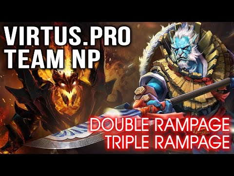 Dota 2 Boston Major - Team NP vs VP - Double + Tripble RAMPAGE