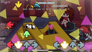 Cover art for Friday Night Funkin' THE ORIGAMI KING v.2.0 - Disco Devil (FC)