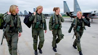 Download lagu Female Fighter Pilots Fly F-15 Strike Eagle, U.S. Air Force mp3