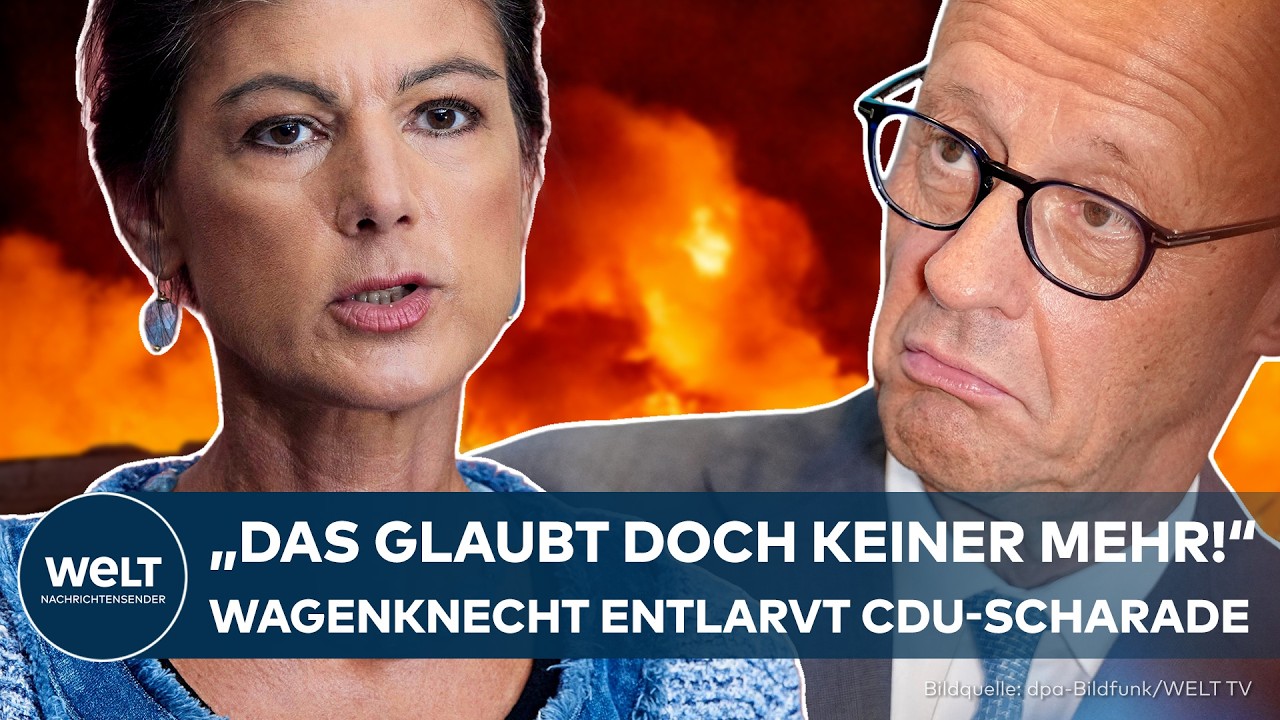 UKRAINE KRIEG: "Das glaubt doch keiner mehr!" – BSW-Chefin Sahra Wagenknecht entlarvt CDU-Scharade