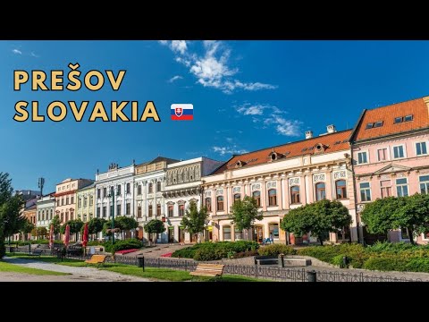 Walking in Prešov Slovakia 🇸🇰 Main Street (Svätoplukova Crossing) to End | 4K Walk