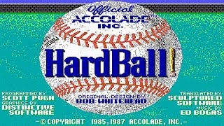Hardball! gameplay (PC Game, 1985)
