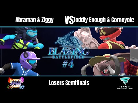 Abraman & Ziggy vs Toddly Enough & Corncycle - Rivals II Doubles Loser Semis- Blazing Battlefield #4