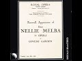 Puccini: La Bohème - Addio, dolce svegliare - Nellie Melba, soprano (The Last Recital, June 8 1926)