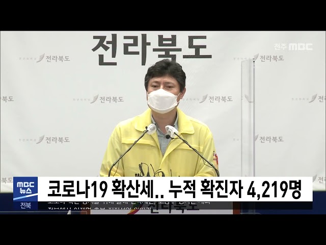 코로나19 확산세.. 누적 확진자 4,219명