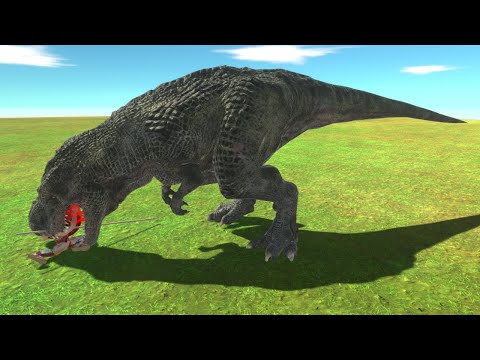 How many Spartans can beat T-Rex? | Spartans vs T-Rex | Animal Revolt Battle Simulator #Shorts