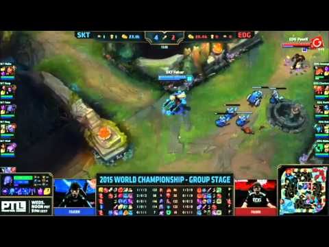 ★ SKT VS EDG | FAKER 1 VS 1 PAWN | WORLD CHAMPIONSHIP ★