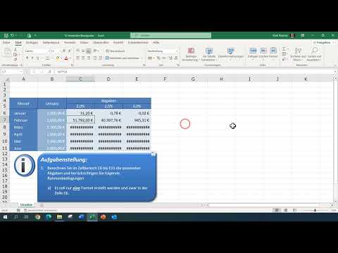 Excel - Gemischte Zellbezüge einsetzen