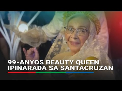 99-anyos beauty queen ipinarada sa Santacruzan