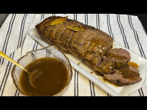 Rôti de bœuf et sa sauce