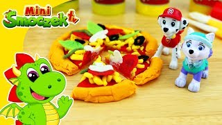 Psi Patrol: Everest, Marshall i Pizza Play-Doh. Bajki Zabawki Dla Dzieci Po Polsku