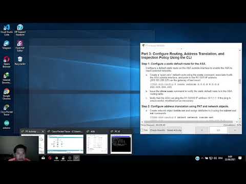 Pertemuan 15 - 9.3.1.2 Lab - Configure ASA Basic Settings and Firewall Using CLI