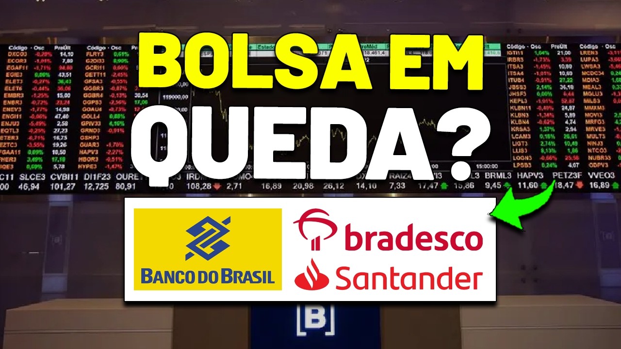 🚨OS ESTRANGEIROS estão SAINDO DA BOLSA? IBOV CORRIGINDO? BANCOS EM QUEDA? BBAS3 BBDC4 SANB11