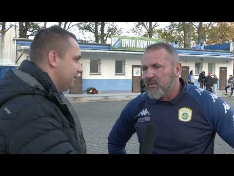 Trener Sylwester Buczyński po meczu Unia Kunice Żary 1-1 Stal Jasień (16.10.2022)