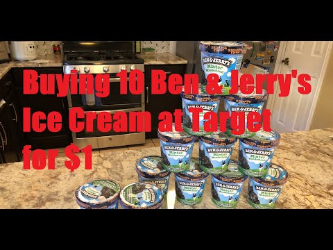 Buying 10 Ben & Jerry's Ice Cream for $1 at Target (Brickseek Clearance Deal Hunting)