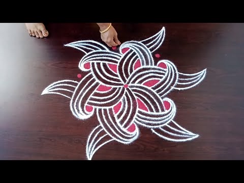 Aadi velli spl padikolam/ஆடிப்பெருக்கு  பூக்கோலம்//Varalakshmi pooja special  Padikolam//Latha kolam