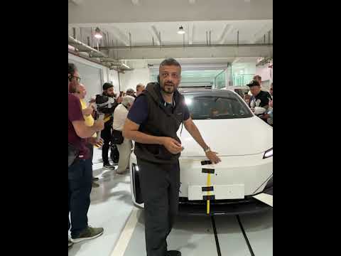 Experiencing deepal crash test at Changan facility China.